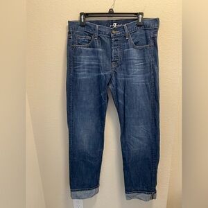 7 For All Mandkind Men's Cuffed Jeans